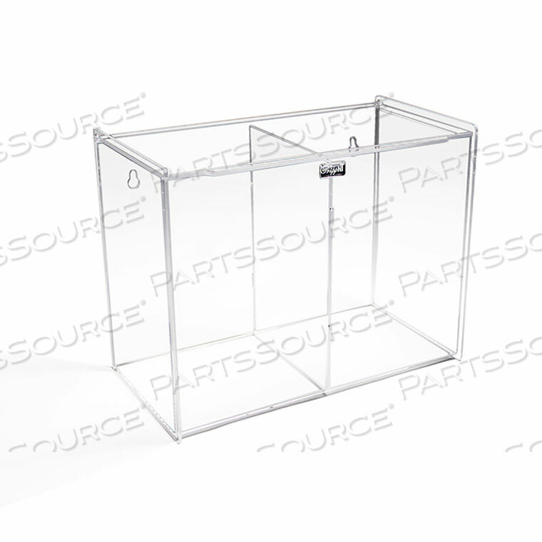 OEM#: 50778ДВОЙНОЙ ДИСПЕНСЕР ДЛЯ МАСОК, ДЕРЖАТЕЛЬ ДЛЯ ЗАЩИТНОЙ ОДЕЖДЫ, АКРИЛОВЫЙ, ПРОЗРАЧНЫЙ, 12 Ш X 9 В X 6 Д от TrippNT, Inc