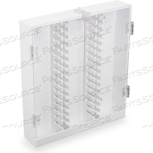 OEM#: 50973WHITE PVC HPLC COLUMN STORAGE CABINET WITH CLEAR ACRYLIC DOORS by TrippNT, Inc