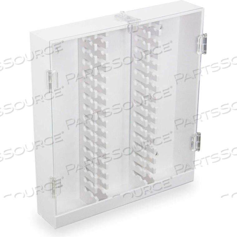 OEM#: 50973WHITE PVC HPLC COLUMN STORAGE CABINET WITH CLEAR ACRYLIC DOORS by TrippNT, Inc