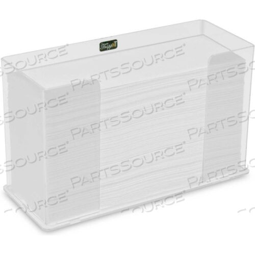 ДИСПЕНСЕР ДЛЯ БУМАЖНЫХ ПОЛОТЕНЕЦ, НАСТЕННЫЙ, ОДИНАРНЫЙ, ПРОЗРАЧНЫЙ