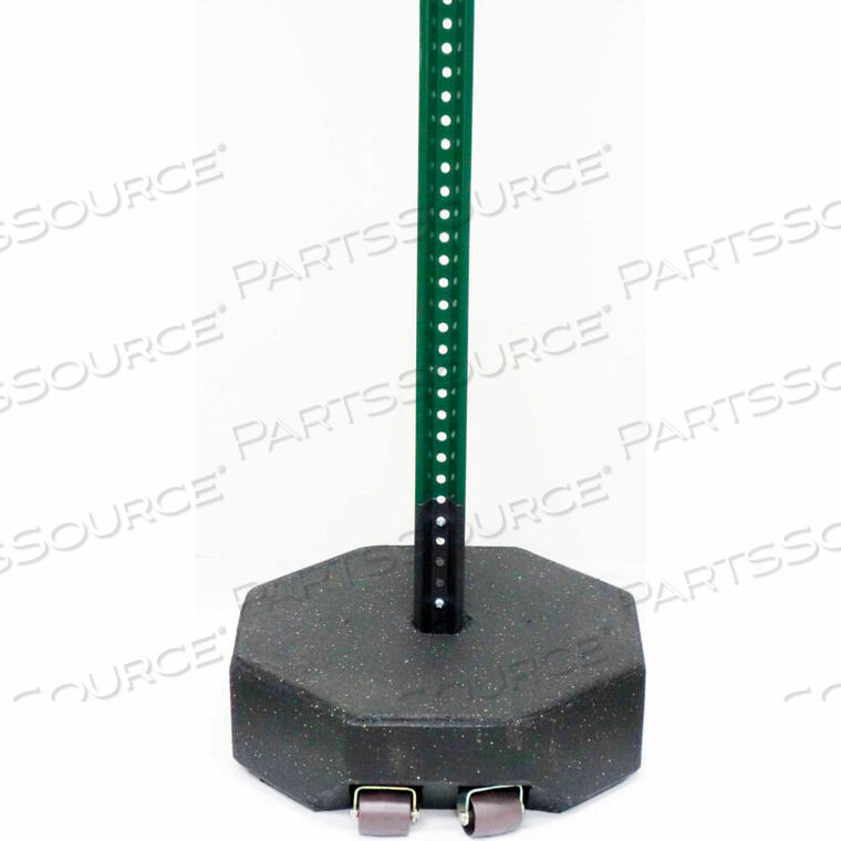 OEM#: SB-60-W-U-6OCTAGON SIGN BASE 60 LBS, W/ WHEELS & U-CHANNEL ADAPTOR / 6 U-CHANNEL POST by Tire Conversion Technologies, Inc