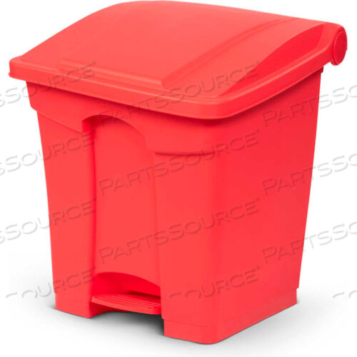 OEM#: SOF08-00REDFIRE RETARDANT STEP ON CONTAINER, 8 GALLON, RED by Toter