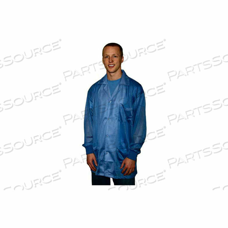 OEM#: JKC 8804LBESD JACKET, COLLARED, KNIT CUFF, LIGHT BLUE, LARGE by Transforming Technologies LLC