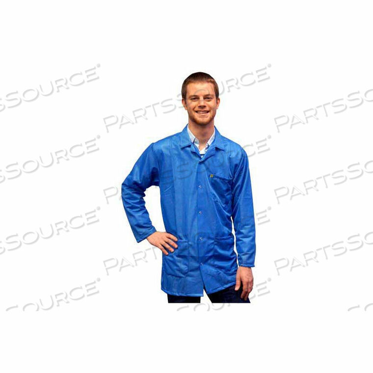 OEM#: JKC 9021SPLBESD 3/4 LENGTH JACKET, SNAP CUFF, LIGHT BLUE, X-SMALL by Transforming Technologies LLC