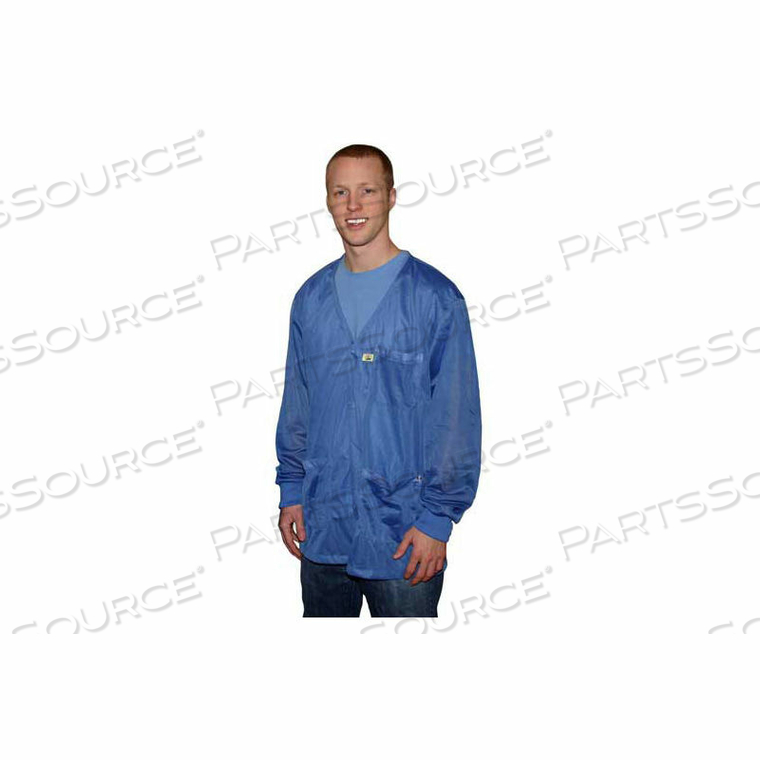 OEM#: JKV 8825LBESD JACKET, V-NECK, KNIT CUFF, LIGHT BLUE, X-LARGE by Transforming Technologies LLC