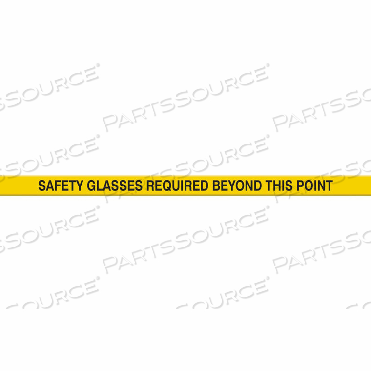 OEM#: PTP225ПРОЧНАЯ ИНФОРМАЦИОННАЯ ЛЕНТА, ТРЕБУЮТСЯ ЗАЩИТНЫЕ ОЧКИ, 3X48 от Accuform Manufacturing, Inc.