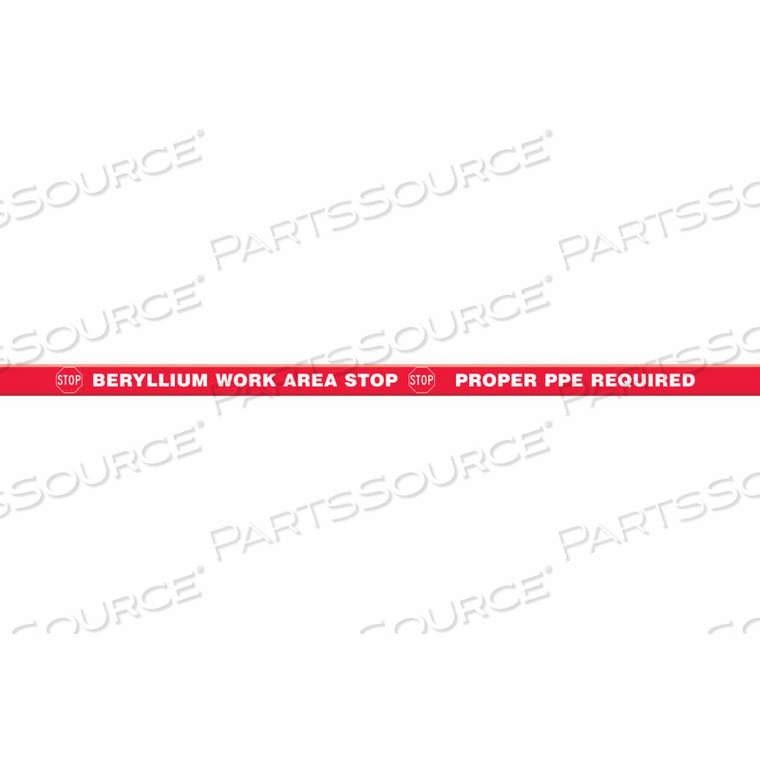 OEM#: PTP302Прочная информационная полоса, СТОП, рабочая зона, бериллиевый сплав, 2X48 от Accuform Manufacturing, Inc.