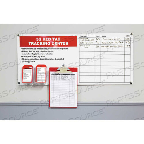 OEM#: TAC502RED TAG TRACKING CENTER С БУФЕРОМ ОБМЕНА, АЛЮМИНИЙ, 16 X 36 от Accuform Manufacturing, Inc.