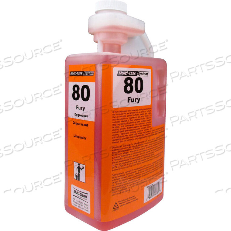 OEM#: 908682MULTI-CLEAN 80 FURY HEAVY DUTY DEGREASER, НЕКОРРОЗИОННЫЙ - НИЗКОПЕННЫЙ, БЕЗ АРОМАТА, БУТЫЛКИ ОБЪЕМОМ 2 Л, 4 ШТ./КОРОБКА от Minuteman International Inc.