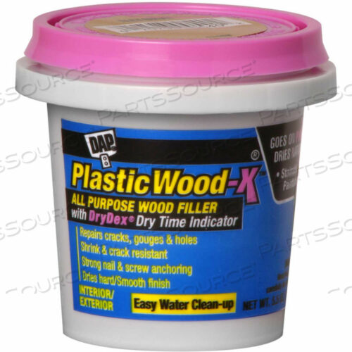 PLASTIC WOOD-X LATEX УНИВЕРСАЛЬНЫЙ ШПАТЛЕВАТЕЛЬ ДЛЯ ДРЕВЕСИНЫ - 5,5 УНЦИЙ, НАТУРАЛЬНЫЙ -