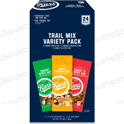 УПАКОВКА KARS TRAIL MIX VARIETY, АССОРТИ ВКУСОВ, 24/КОРОБКА