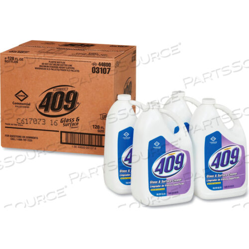 СРЕДСТВО ДЛЯ ОЧИСТКИ СТЕКОЛ И ПОВЕРХНОСТЕЙ FORMULA 409, БУТЫЛКА ОБЪЕМОМ ГАЛЛОН, 4 БУТЫЛКИ - 03107
