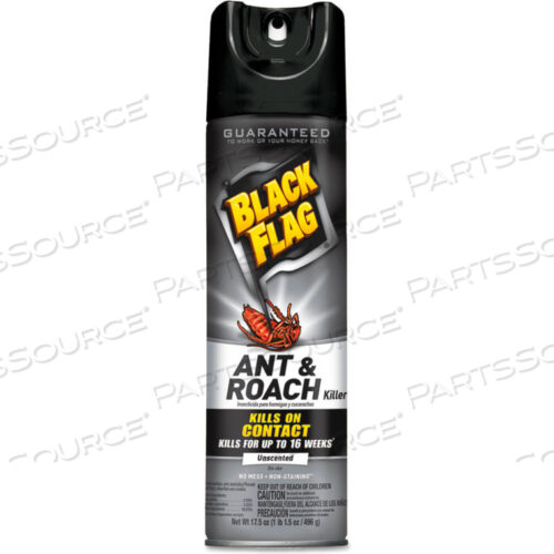 BLACK FLAG СПРЕЙ ДЛЯ УНИЧТОЖЕНИЯ МУРАВЬЕВ И ТАРАКАНОВ, АЭРОЗОЛЬ 17,5 УНЦИЙ - DVOEA