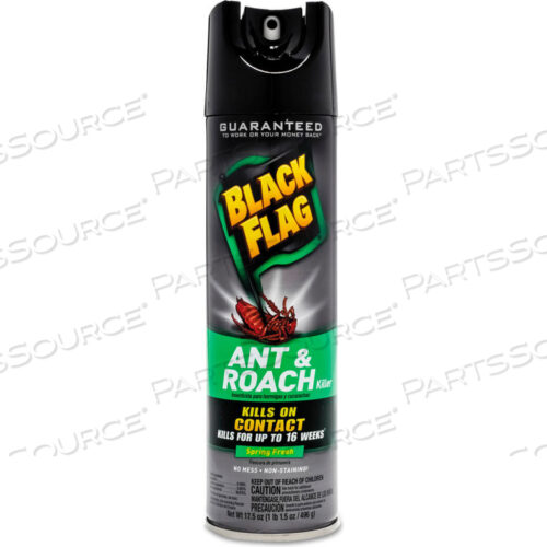 BLACK FLAG СРЕДСТВО ОТ МУРАВЬЕВ И ТАРАКАНОВ, 17,5 УНЦИЙ, АЭРОЗОЛЬ, 12 ШТУК В КОРОБКЕ - DVOCB110339