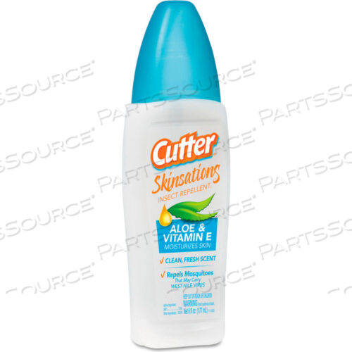 CUTTER SKINSATIONS ЖИДКОСТЬ ДЛЯ ОТПУГИВАНИЯ НАСЕКОМЫХ, 6 ЖИДКИХ УНЦИЙ, СПРЕЙ-ПУЗЫРЬ, 12/КОРОБКА - DVOCB540103