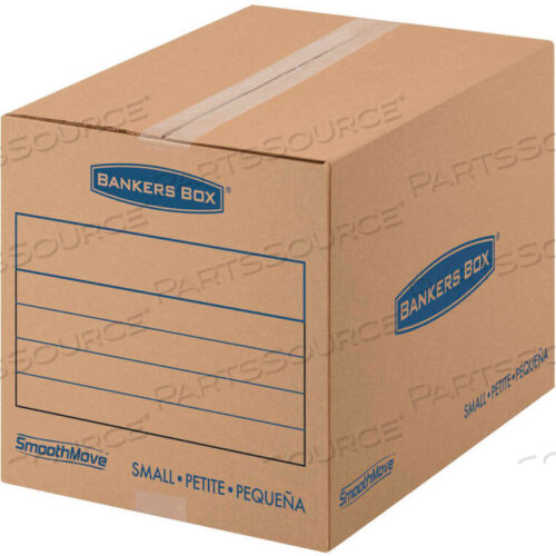 OEM#: FEL7713801BANKERS BOX SMOOTHMOVE BASIC SMALL MOVING BOXES, 18L X 12W X 12H, КРАФТ/СИНИЙ, 25/ПАКЕТ от United Stationers Supply