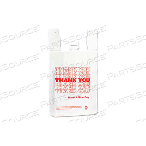 OEM#: IBSTHW2VALINTEPLAST GROUP ФУТБОЛКА СПАСИБО МЕШОК 12L X 7W X 3H БЕЛЫЙ 500 УПАКОВКА от United Stationers Supply