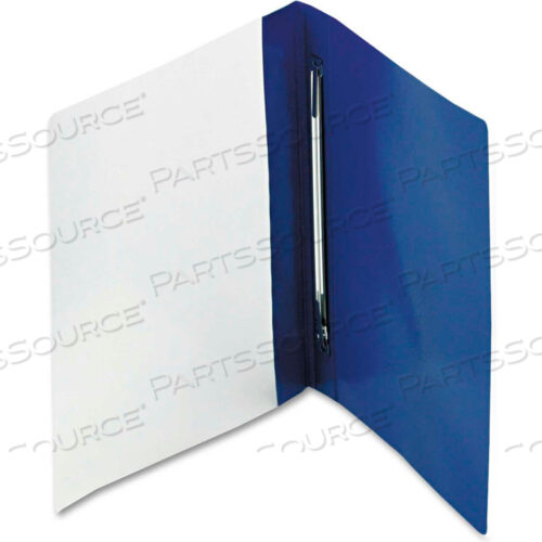 Крышка для отчета PRESSLOCK, зубчатый зажим, буква, емкость 1/2, прозрачная/синяя, 25 шт. в коробке