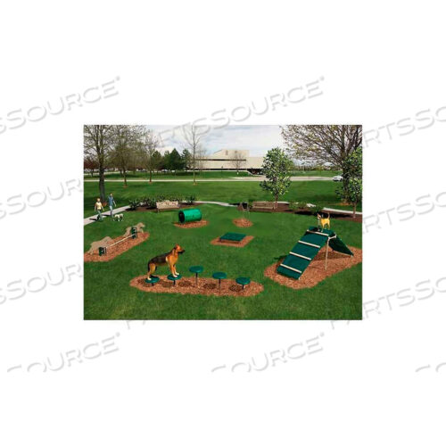 КОМПЛЕКТ BARKPARK 2 СРЕДНИЙ - НАТУРАЛЬНЫЙ (ЗЕЛЕНЫЙ)