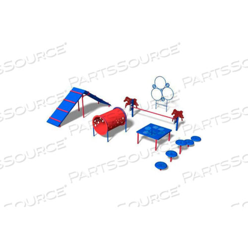 BARKPARK KIT 2 СРЕДНИЙ - ИГРИВЫЙ (СИНИЙ)