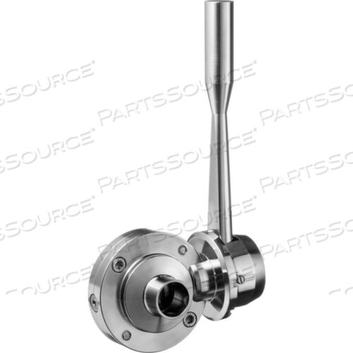 304 SS САНИТАРНЫЙ ДРОССЕЛЬНЫЙ КЛАПАН С ПРИВАРНЫМИ ФИТИНГАМИ - ДЛЯ 1 ТРУБЫ