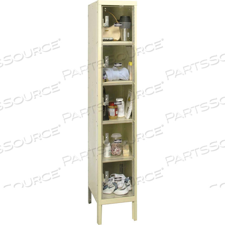 OEM#: USVP1256-5PT-GLGLOBAL ПРОМЫШЛЕННЫЙ ПЯТИЭТАЖНЫЙ 5-ДВЕРНЫЙ ПРОЗРАЧНЫЙ ШКАФЧИК, 12 ШИРИНА X 15 ДИАМЕТРОВ 12 В, КОРИЧНЕВЫЙ, В РАЗОБРАННОМ СОБРАНИЕМ от Hallowell