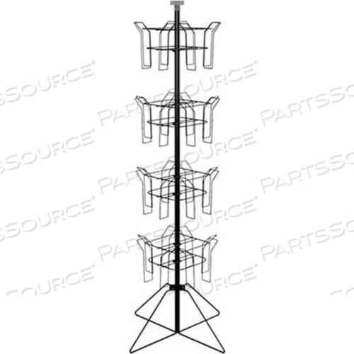OEM#: 2100A ВРАЩАЮЩИЙСЯ ЛИТЕРАТУРНЫЙ ДИСПЛЕЙ С 16 БОЛЬШИМИ ПРОВОДНЫМИ КАРМАНАМИ И ПРОВОДНЫМ ОСНОВАНИЕМ, ЧЕРНЫЙ от Vulcan Industries