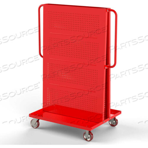 OEM#: F89550RModular A-Frame Bin Cart F89550 W/2 Round-Peg Pegboard Paneles 36W X 30D X 62H, КРАСНЫЙ от Valley Craft Industries, Inc.