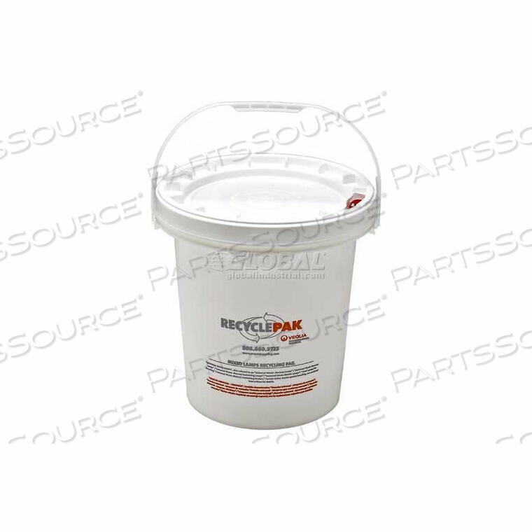 OEM#: SUPPLY-0685 GALLON MIXED LAMP RECYCLING PAIL by ELGA LabWater LLC (a Veolia Company)