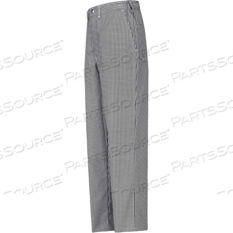 OEM#: 2020BW4032ШТАНЫ ДЛЯ ПОВАРЕНИЙ CHEF DESIGNS, ЧЕРНО-БЕЛАЯ КЛЕТКА, ПОЛИЭСТЕР/ХЛОПКОВАЯ САРЖА, 40 X 32 от VF Imagewear, Inc.