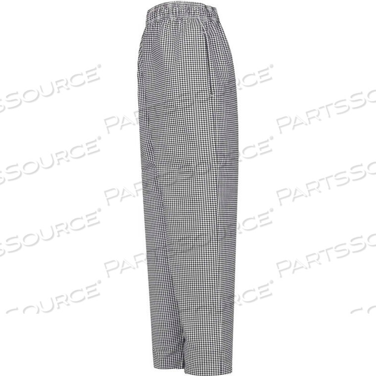 OEM#: 5360BWRG3XLCHEF DESIGNS МЕШКОВЫЕ БРЮКИ ШЕФ-ПОВАРА, ЧЕРНО-БЕЛАЯ КЛЕТКА, ПОЛИЭСТЕР/ХЛОПОК, 3XL от VF Imagewear, Inc.