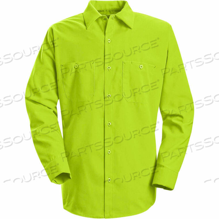 OEM#: SS14YERGXXLRED KAP РАБОЧАЯ РУБАШКА С ДЛИННЫМ РУКАВОМ, ПОВЫШЕННОЙ ВИДИМОСТИ, ФЛУОРЕСЦЕНТНЫЙ ЖЕЛТЫЙ/ЗЕЛЕНЫЙ, СТАНДАРТНЫЙ, 2XL от VF Imagewear, Inc.