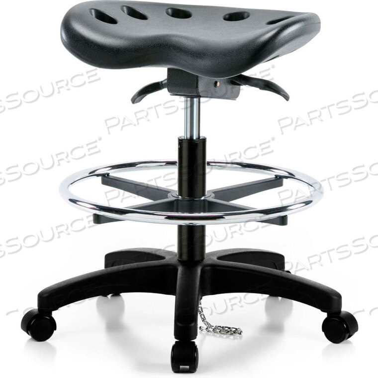 OEM#: GT827FESDINTERION ESD ПОЛИУРЕТАНОВЫЙ ТАБУРЕТ ДЛЯ ТРАКТОРА С КОЛЬЦОМ ДЛЯ НОГ И НАКЛОНОМ СИДЕНЬЯ - ЧЕРНЫЙ С ЧЕРНЫМ ОСНОВАНИЕМ от E Com Inc