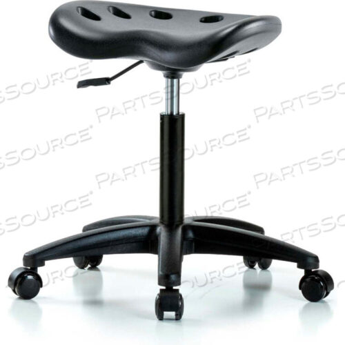 OEM#: PTMBSL-RG-NF-RC-BLKINTERION ПОЛИУРЕТАНОВЫЙ ТАБУРЕТ ДЛЯ ТРАКТОРА - ЧЕРНЫЙ С ЧЕРНЫМ ОСНОВАНИЕМ от E Com Inc