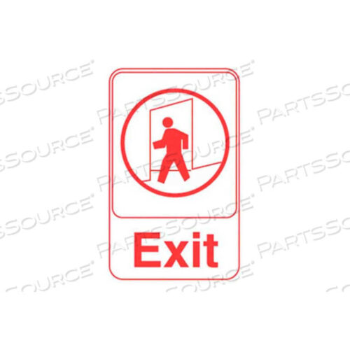 OEM#: 5609ЗНАК ВЫХОДА, БЕЛЫЙ С КРАСНОЙ ПЕЧАТЬЮ, 6 X 9 от Vollrath
