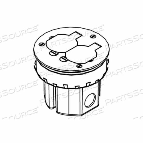 OEM#: 861DB*861DB НАПОЛЬНАЯ КОРОБКА, ДЕРЕВО, ЛАТУННАЯ КРЫШКА 895T И ДВУХСТОРОННЯЯ РОЗЕТКА 20A от Wiremold