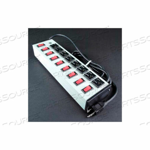 OEM#: UL209BC*UL209BC БЛОК ПИТАНИЯ С МНОГОРОЗЕТКАМИ, 125 В, 15 А, 13 л, 8 РОЗЕТОК, 6 ШНУРОВ от Wiremold