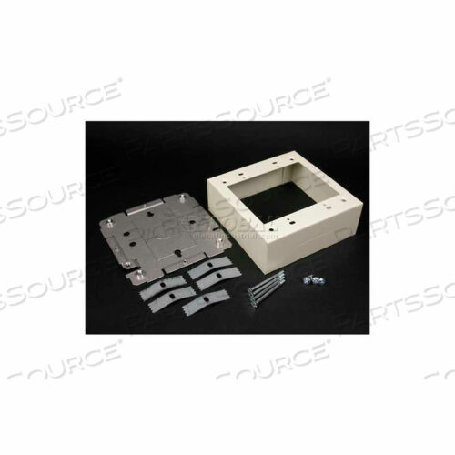 V2448-2 SWITCH & RECEPTACLE BOX 2-GANG W/EXTENSION BASE KO, 4-3/4L