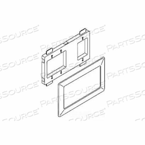 WSA00-4 МОНТАЖНЫЙ КРОНШТЕЙН УСТРОЙСТВА ОТКРЫТОЙ АРХИТЕКТУРЫ И КОЛЬЦО ДЛЯ НАКЛАДКИ, ЦВЕТ СЛОНОВОЙ КОСТИ, 11-1/4L
