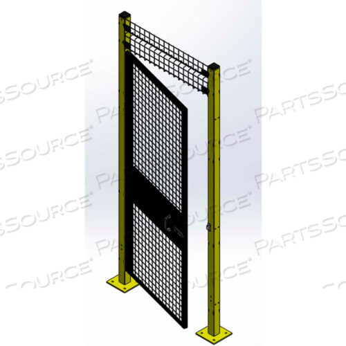 OEM#: XG220390-094VELOX, ЗАЩИТНАЯ ДВЕРЬ МАШИНЫ, 3 Ш x 6 6 В С ФРАГМОЙ 1 ФУТ, HRSO, ЧЕРНАЯ от Husky Rack & Wire