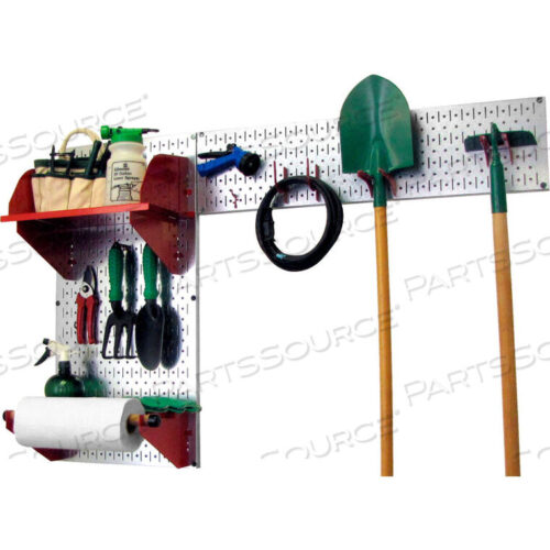OEM#: 30-GRD-200 GVRPEGBOARD ОРГАНАЙЗЕР ДЛЯ САДОВЫХ ИНСТРУМЕНТОВ, ОЦИНКОВАННЫЙ КРАСНЫЙ, 48 X 32 X 9 от Wall Control Pegboard