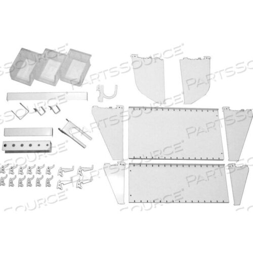 OEM#: KT-400-WRK WSLOTTED TOOL BOARD, НАБОР АКСЕССУАРОВ ДЛЯ РАБОЧЕЙ СТАНЦИИ ДЛЯ PEGBOARD И SLOTTED TOOL BOARD, БЕЛЫЙ от Wall Control Pegboard