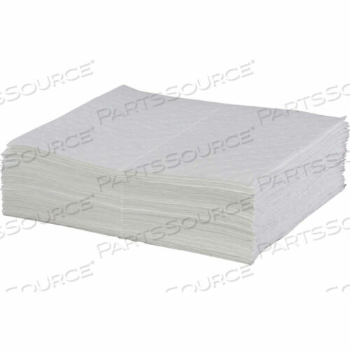 СОРБЕНТ НЕФТИ НА ОСНОВЕ УГЛЕВОДОРОДОВ, СРЕДНИЙ ВЕС, 16 X 20, БЕЛЫЙ, 100/УПАКОВКА