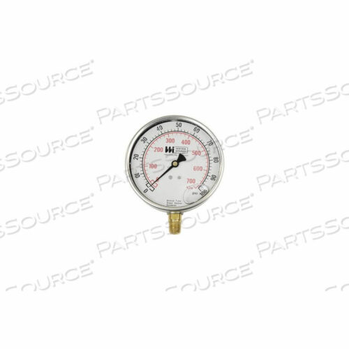 OEM#: LF441-060-4L4 ЦИФЕРБЛАТ, ЗАПОЛНЕННЫЙ ЖИДКОСТЬЮ, 1/4 НИЖНИЙ, 0-60 PSI от Weiss Instruments