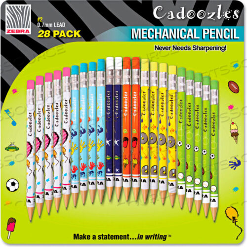 МЕХАНИЧЕСКИЙ КАРАНДАШ CADOOZLES №2, АССОРТИМЕНТ СТРУЖЕК, 0,7 ММ, 28 ШТ./УПАКОВКА
