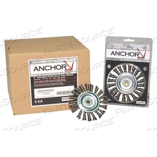 OEM#: 94874ЩЕТКА КОЛЕСНАЯ KNOT, 4 ДЮЙМА X 5/8 ДЮЙМА - 11, 0,014 ДЮЙМА УГЛЕРОДИСТАЯ СТАЛЬНАЯ ПРОВОЛОКА от Anchor