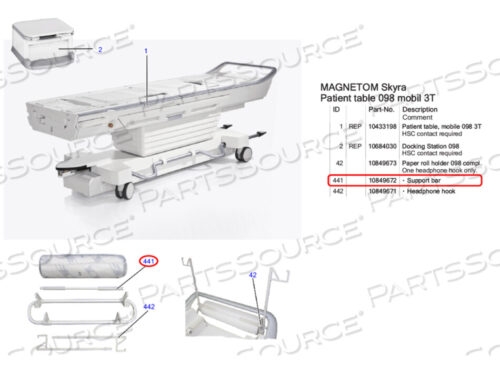 OEM#: 10849672ОПОРНАЯ СТОЙКА от Siemens Medical Solutions