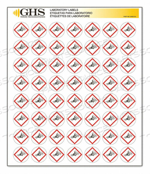 OEM#: GHS1210LABEL EXPLODING BOMB ГЛЯНЦЕВАЯ БУМАГА PK1120 от Incom Manufacturing