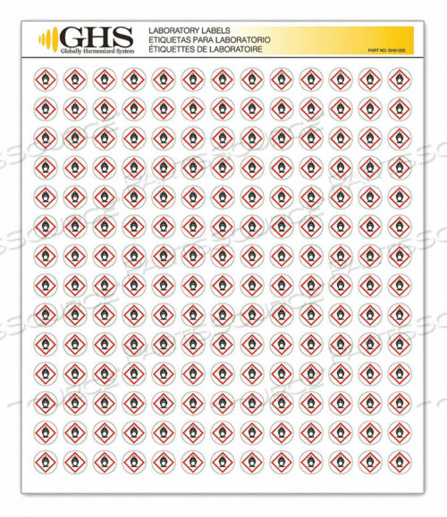 OEM#: GHS1225LABEL FLAME OVER CIRCLE GLOSS PK1820 от Incom Manufacturing