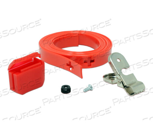 OEM#: 116608CLEANGRIP АНТИЛИГАТУРНЫЙ СТРОП С ЗАЖИМОМ БЕЗОПАСНОСТИ И АДАПТЕРОМ, КРАСНЫЙ, 6 от Crest Healthcare